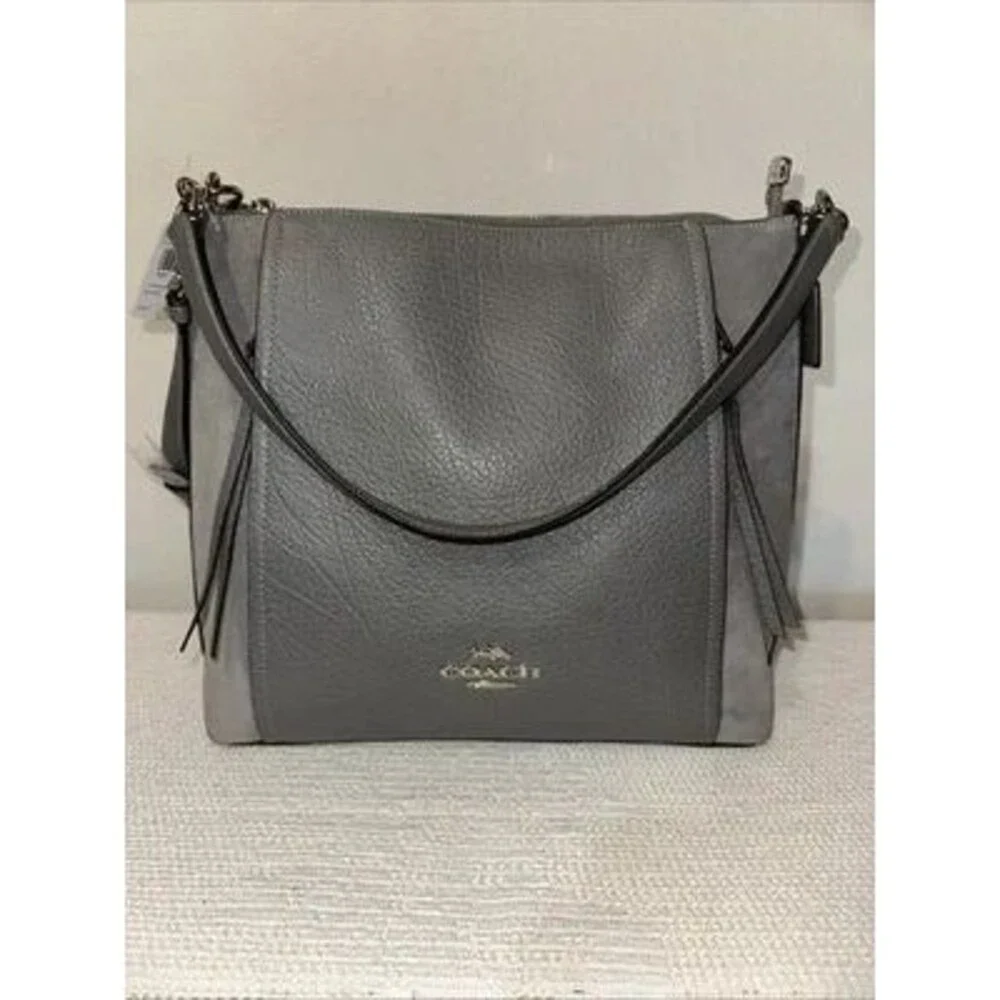 Authentic Coach Marlon Buffalo Embossed Leather Hobo Bag  F79995 NWOT